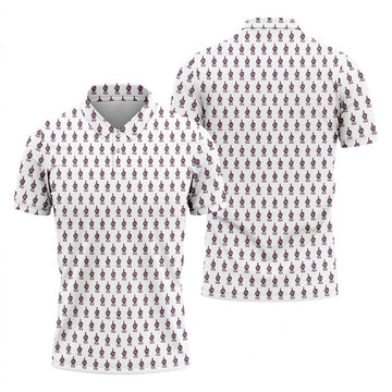 Funny Middle Finger Pink Ribbon Men's Golf Shirt, Breast Cancer Golf Shirt, Fun Golf Shirts For Men