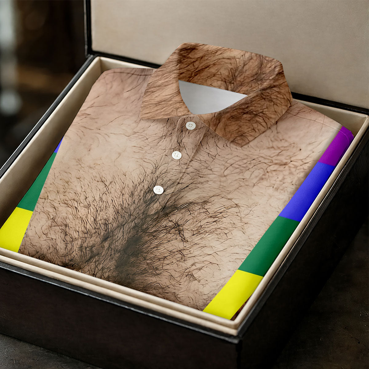 Funny Hairy Chest Rainbow Suspenders Golf Polo, Golf Shirts For Women, Women's Golf Apparel