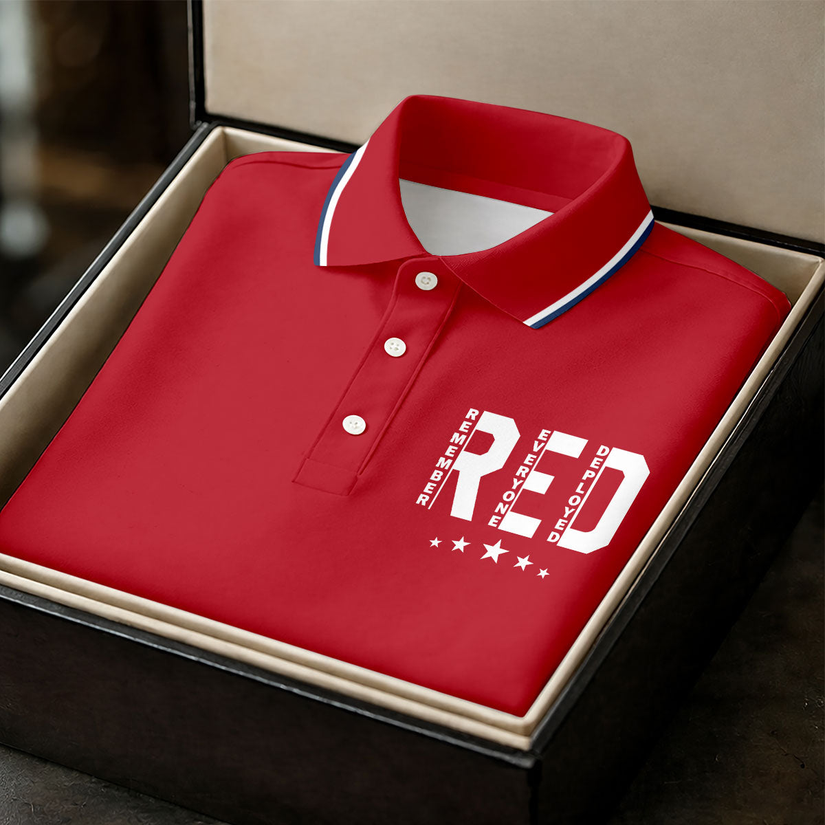 RED Friday Military Support 250 Anniversary Red Patriotic Golf Shirt, Golf Shirts For Men