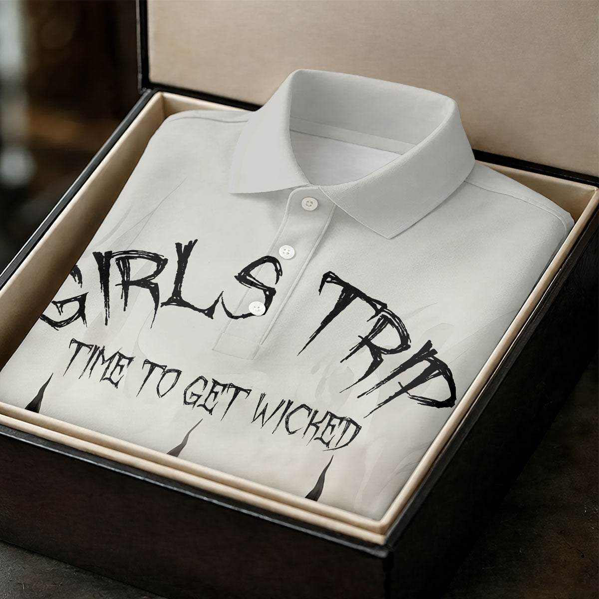 Girls Trip Time To Get Wicked Golf Polo Shirt, Ladies Golf Tops, Golf Shirts For Women