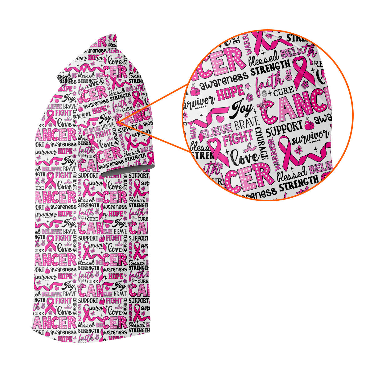 Pink Ribbon Breast Cancer Awareness Shirt, Golf Tops For Men, Hawaiian Golf Shirts, Golfing Apparel