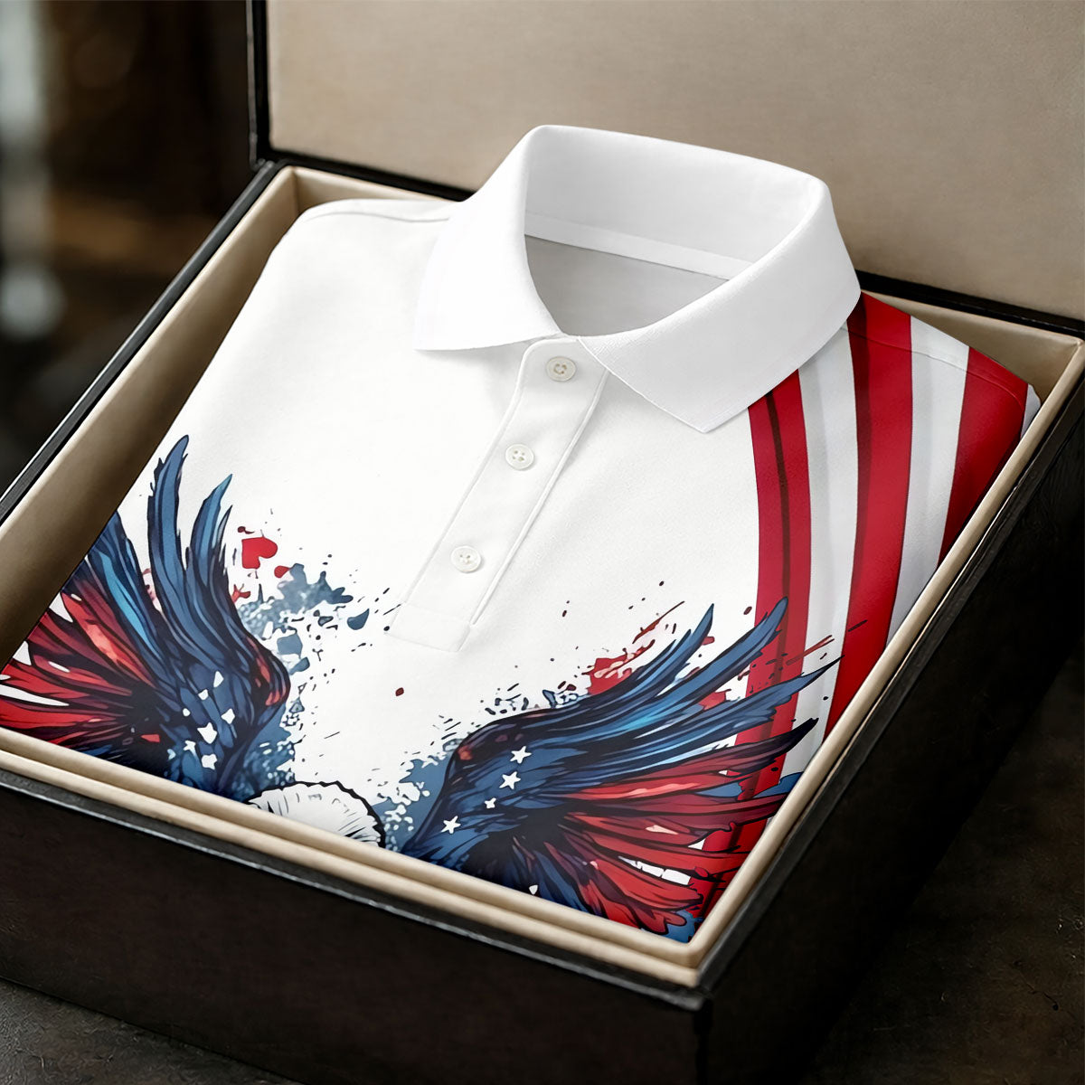 God Bless America 250 Years US Flag Golf Shirt, Patriotic 4th Of July Golf Shirt For Women