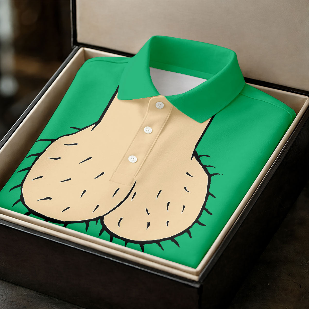 Green Funny Dickhead Faux Chest Golf Shirt, Women’s Golf Polo, Ladies Golf Top