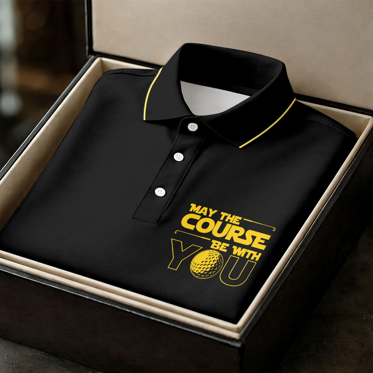 May The Course Be With You Movie Inspired Funny Golf Shirts, Women's Golf Tops, Ladies Golf Shirts
