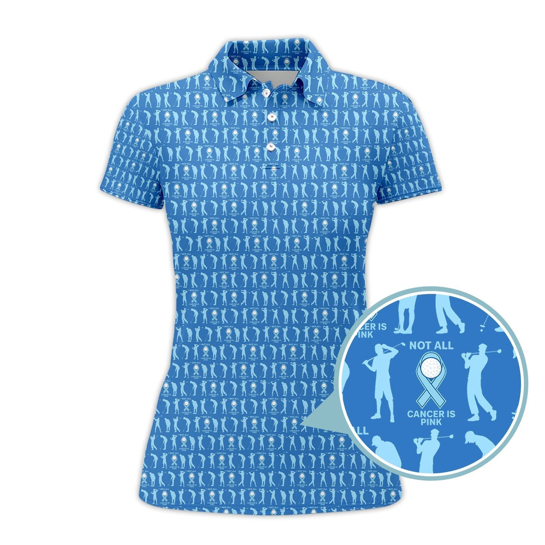 Funny Golf Pattern Shirt For Men, Prostate Cancer Golf Shirt, Golf Pattern Shirt For Golfer