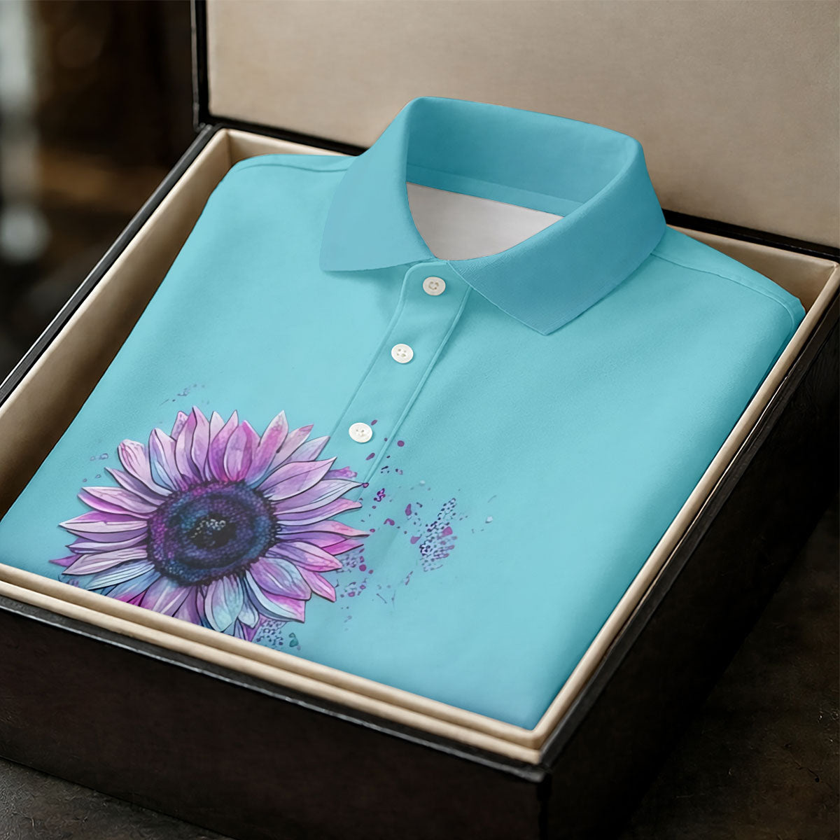 Never Give Up Elephant Sunflower Suicide Prevention Golf Shirts For Women, Ladies Golf Top