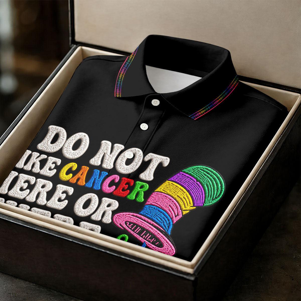 I Do Not Like Cancer Anywhere Awareness Polo Shirt, Golf Shirts For Men, Mens Polo Shirts