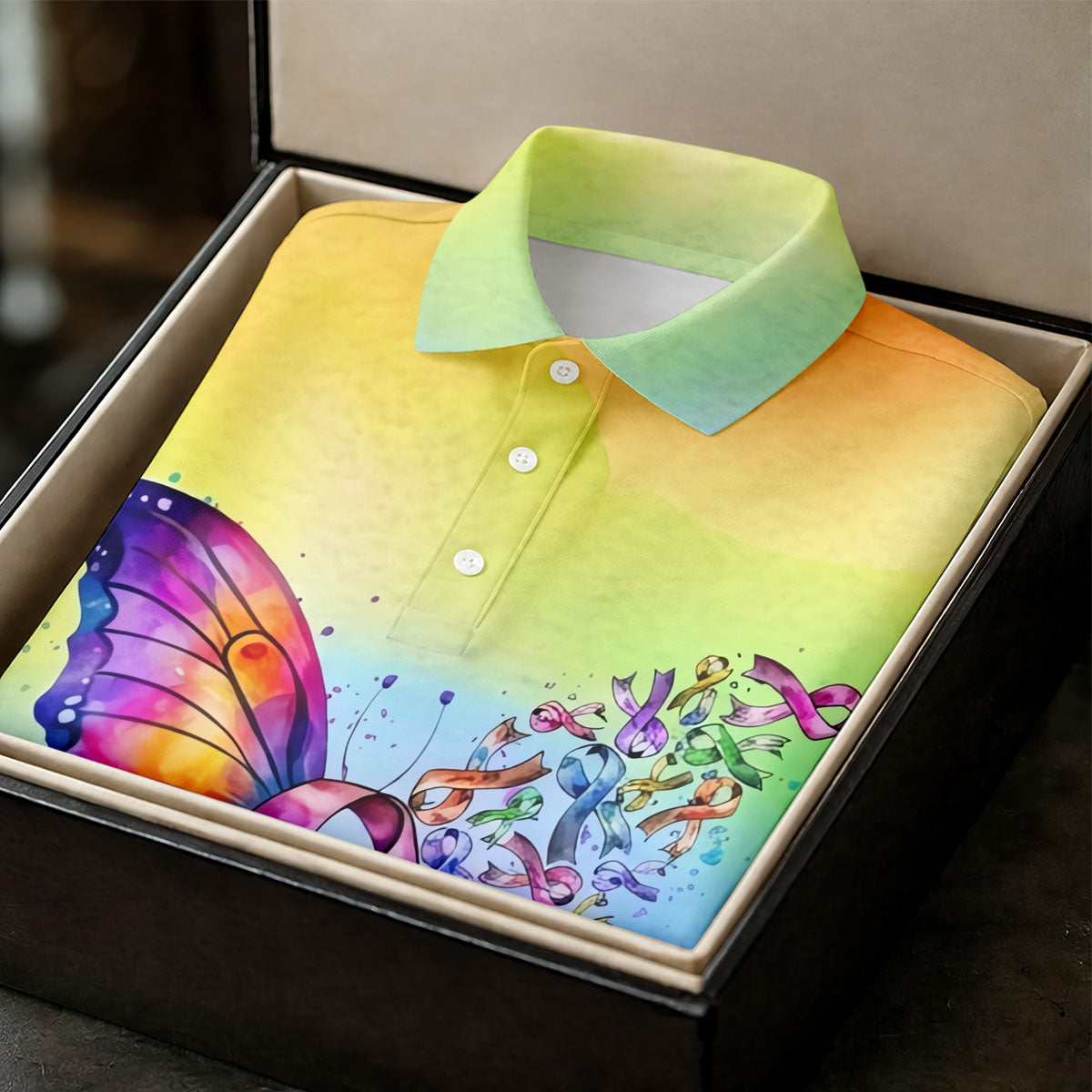 We Believe In Miracles Butterfly Cancer Polo Shirt, Golf Polo For Women, Ladies Golf Top