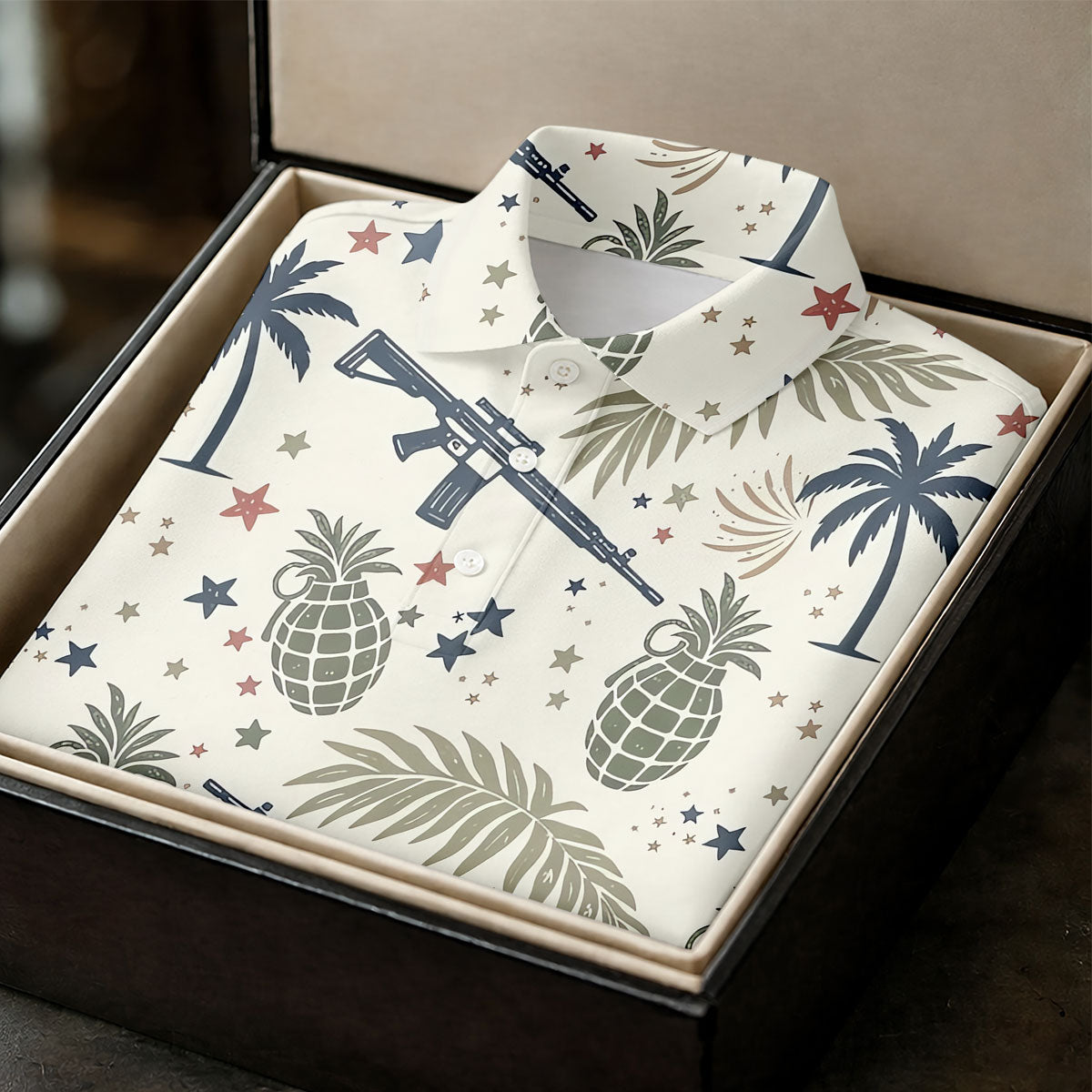 Pineapple Grenade 250 Years Tropical Theme Retro Golf Shirt, Patriotic 4th Of July Women's Golf Tops