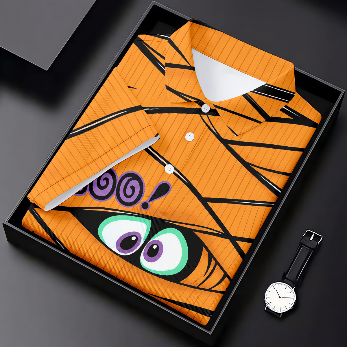 Boo Mummy Halloween Horror Character Polo Shirt, Ladies Golf Shirts, Golf Shirts For Women