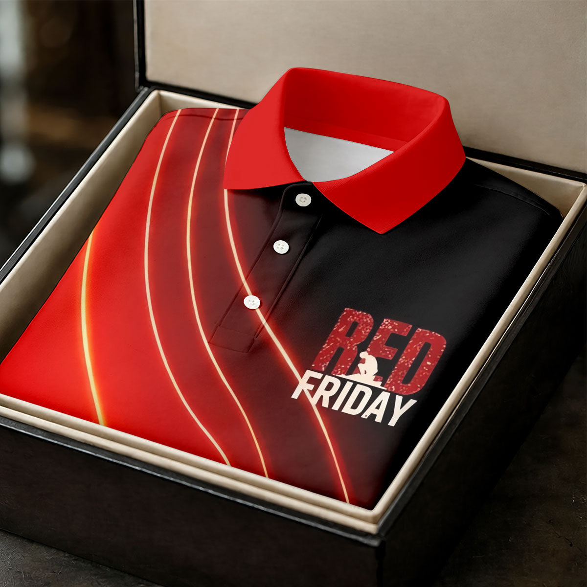 Red Friday Red Black Gradient Faith 4th Of July Golf Shirt, 250 Years Golf Shirt For Women