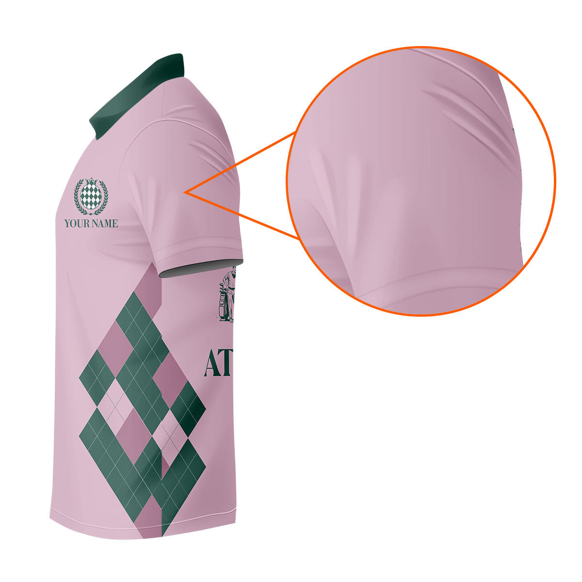 Stop Looking At My Putt Custom Sleeveless Womens Golf Polo Shirts, Funny Golf Shirts For Ladies