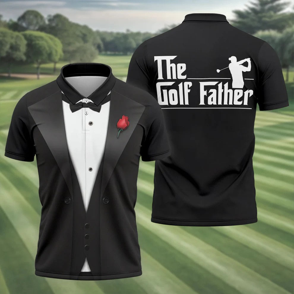 The Golf Father Funny Costume Father's Day Golf Shirt, Dad Golf Shirt, Golf Gift For Dad