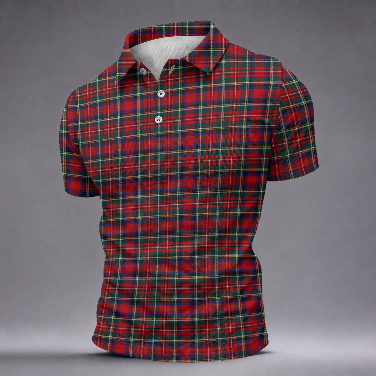 Classic Christmas Festive Golf Polo Shirt, Mens Golf Shirts, Polo Shirts For Men