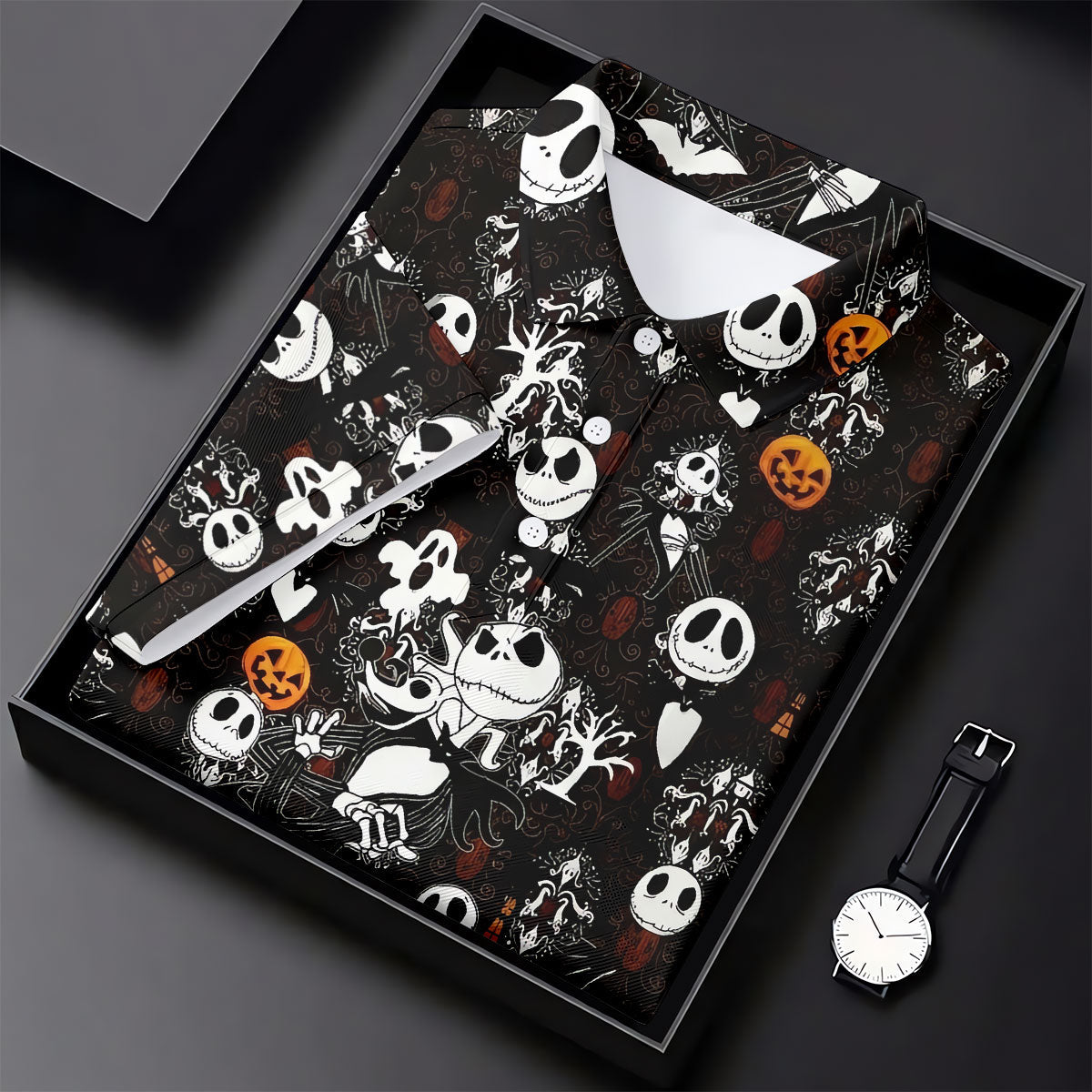 Halloween Pumpkin Skeleton Pattern Golf Polo Shirt, Golf Shirts For Women, Ladies Golf Tops
