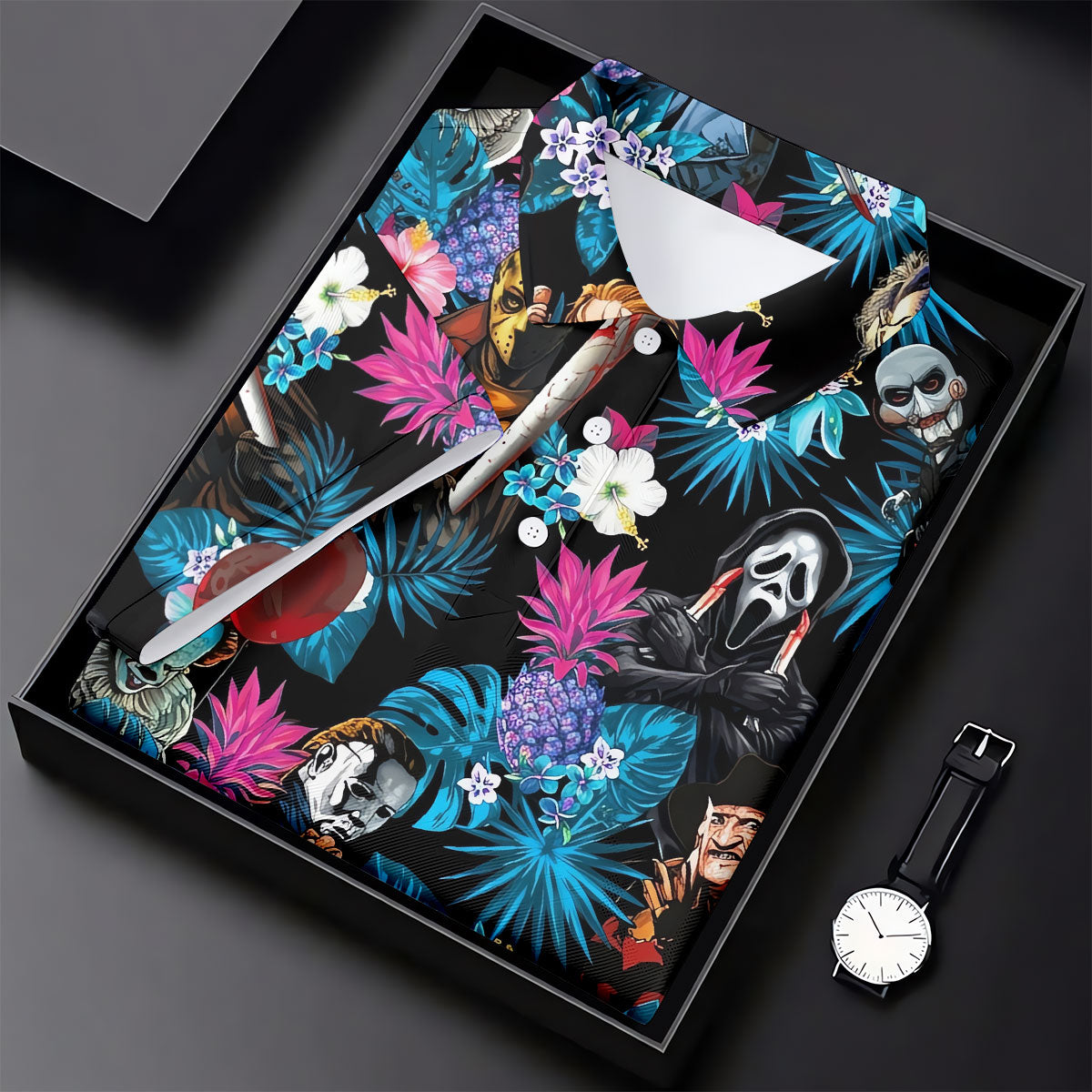 Tropical Horror Character Halloween Golf Shirt, Golf Shirts For Women, Women's Golf Apparel