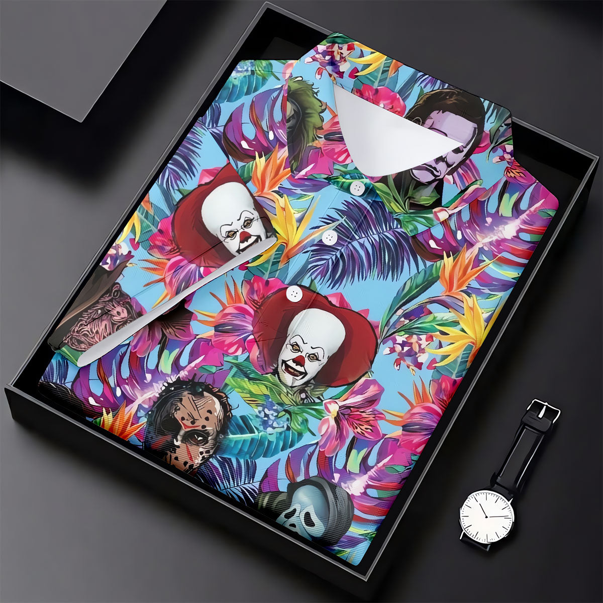 Tropical Horror Character Halloween Golf Shirt, Golf Tops For Women, Ladies Golf Top
