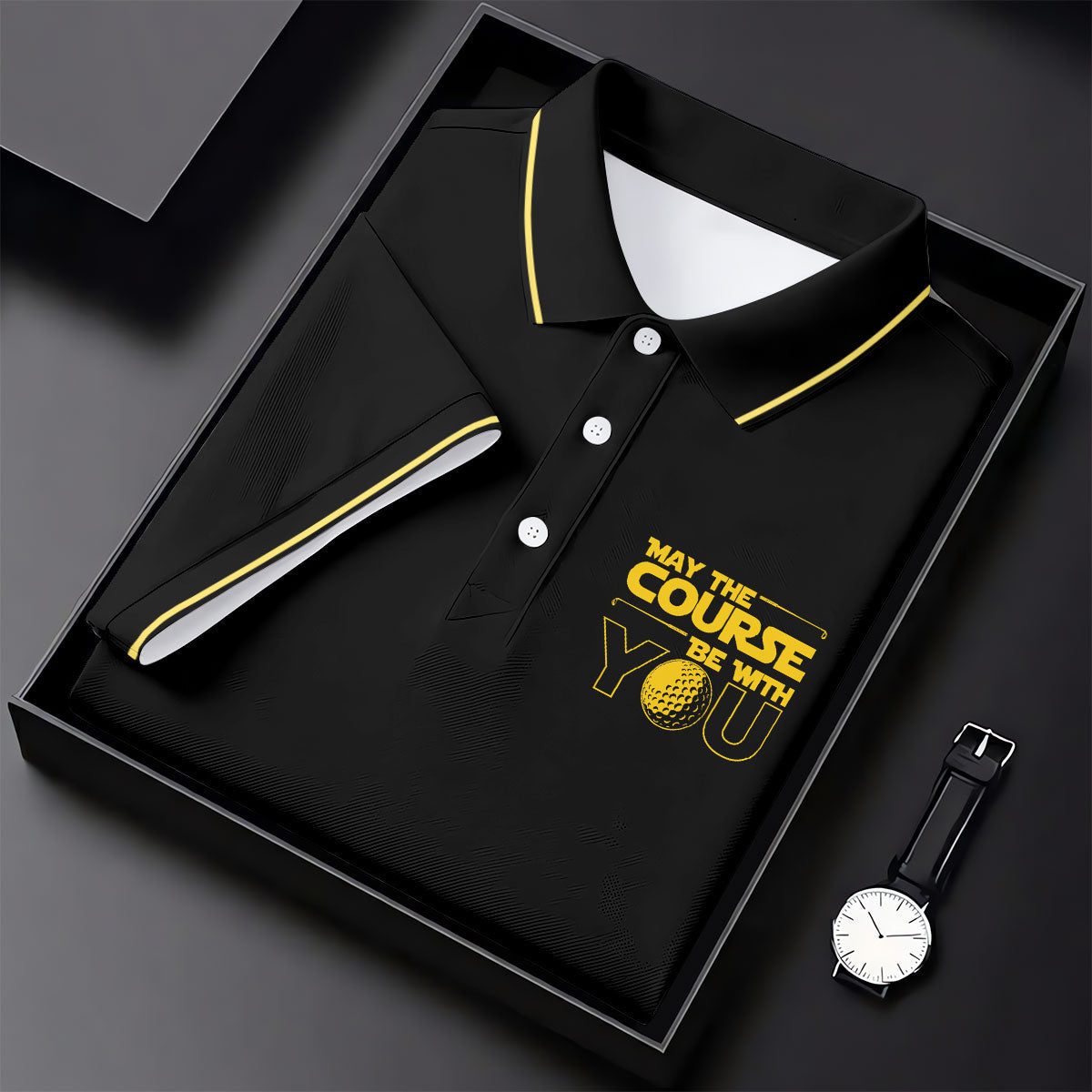 May The Course Be With You Movie Inspired Funny Golf Shirts, Women's Golf Tops, Ladies Golf Shirts