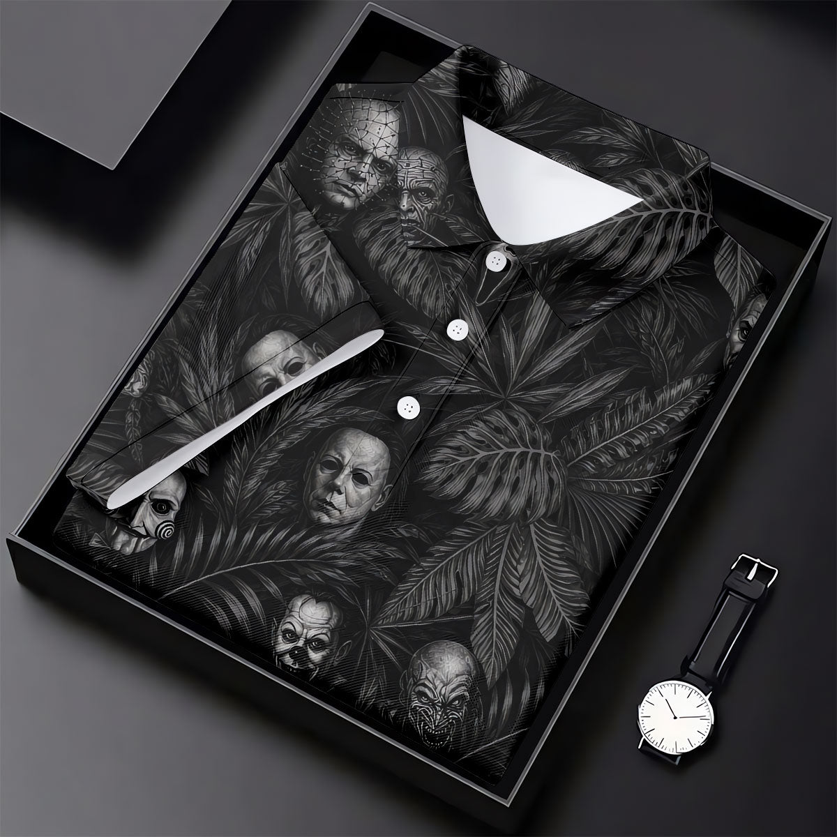 Horror Character Halloween Golf Shirt, Golf Shirts For Men, Mens Golf Apparel
