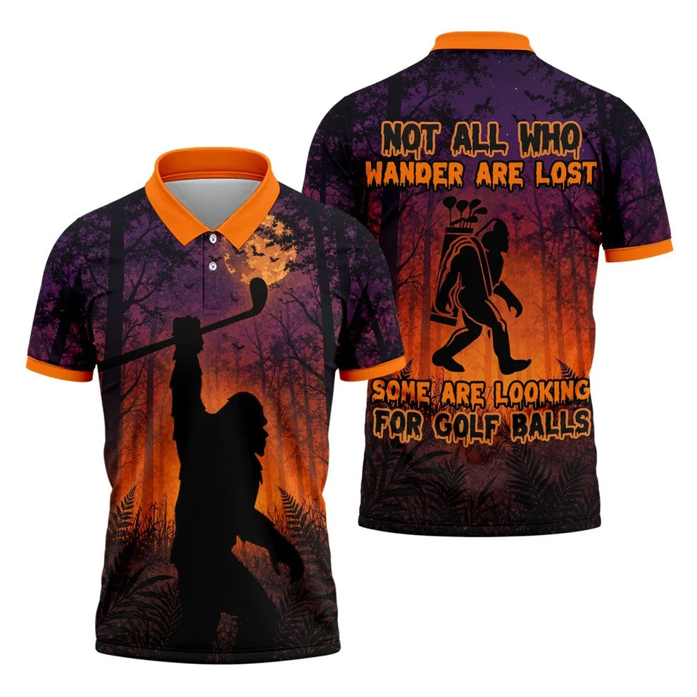 Not All Who Wander Are Lost Golf Polo Shirt, Men's Golf Shirt, Hawaiian Golf Shirt