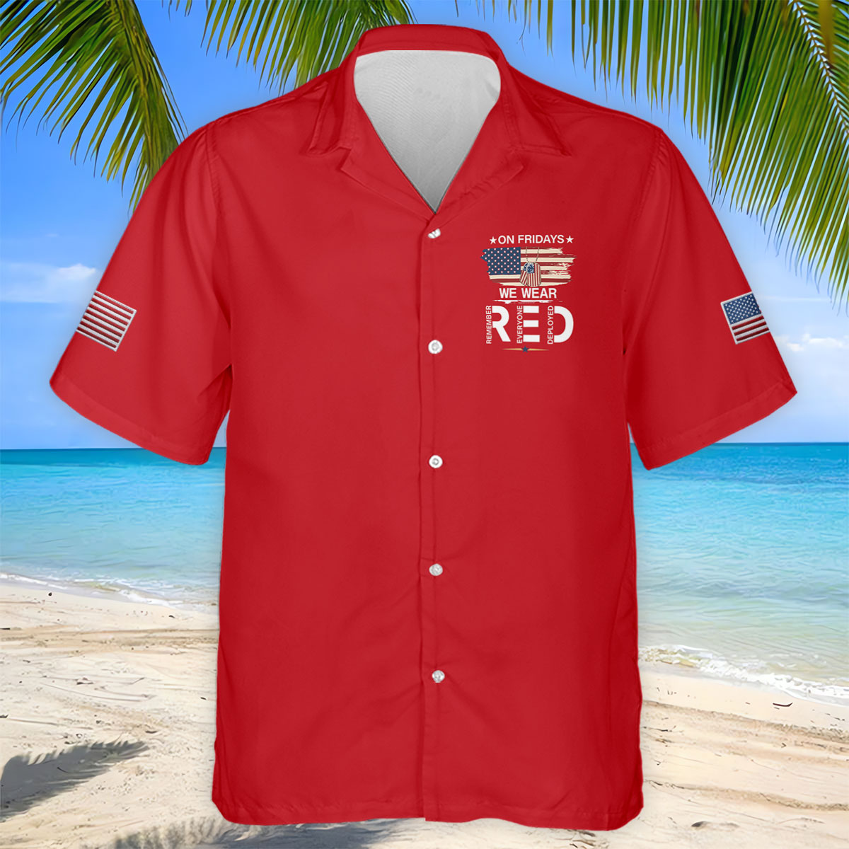 On Friday We Wear Red 250 Years Golf Tops For Men, Patriotic Father's Day Golf Shirt