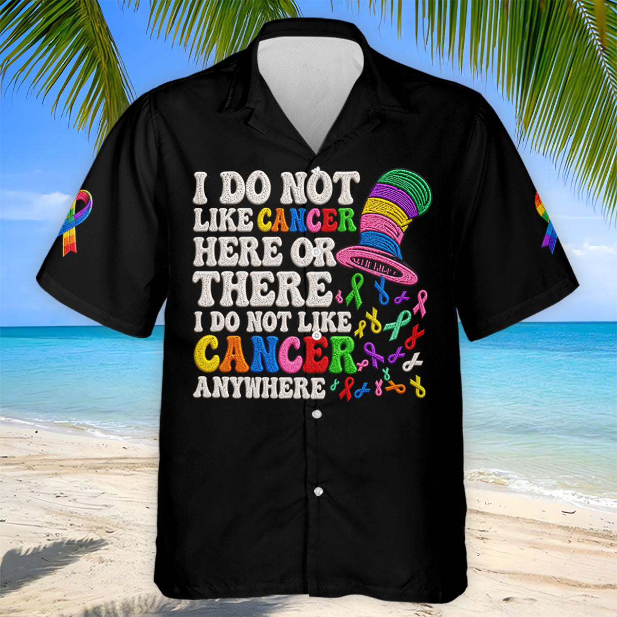 I Do Not Like Cancer Anywhere Awareness Polo Shirt, Golf Shirts For Men, Mens Polo Shirts