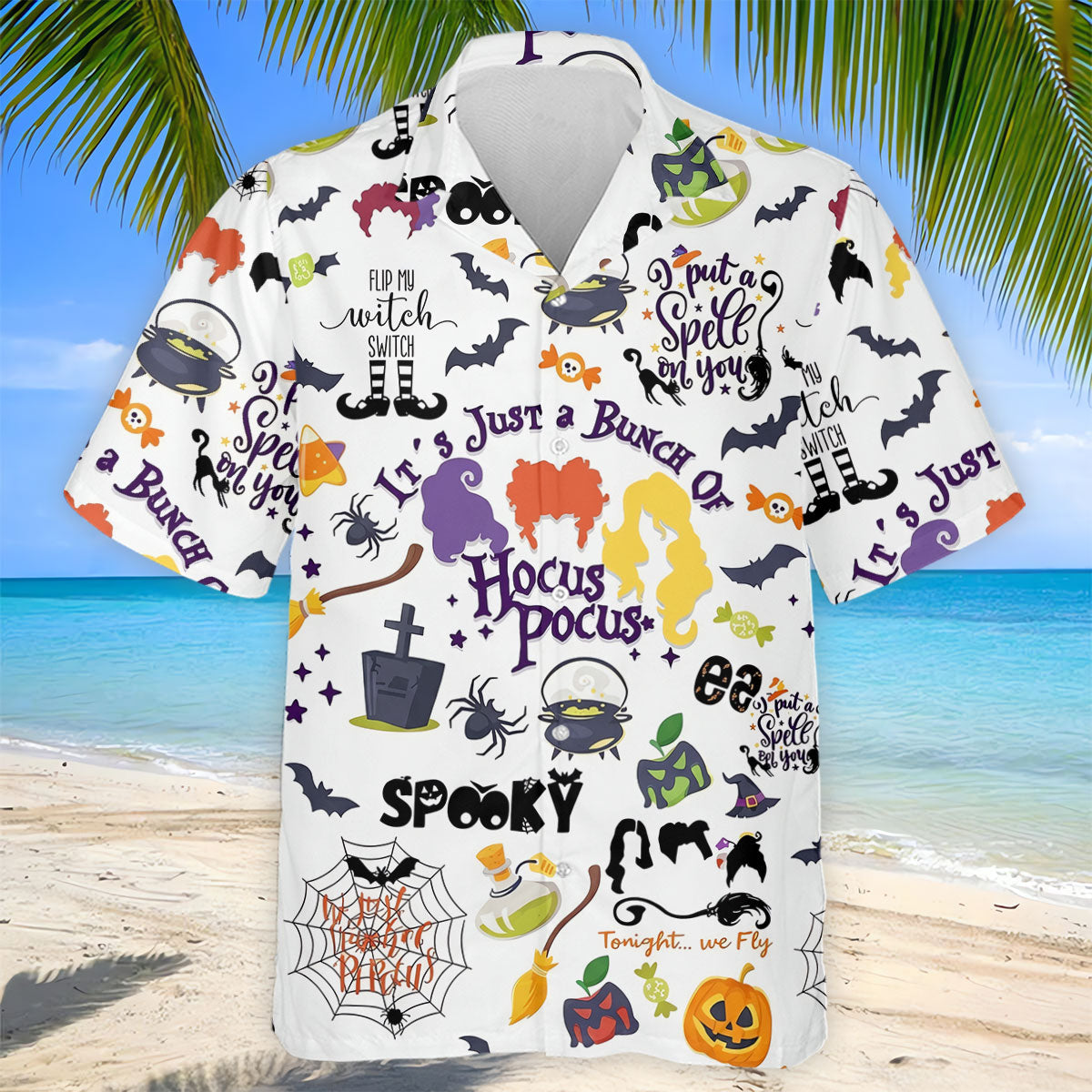 Halloween Witch Pattern Golf Polo Shirt, Mens Golf Shirts, Golf Apparel For Men