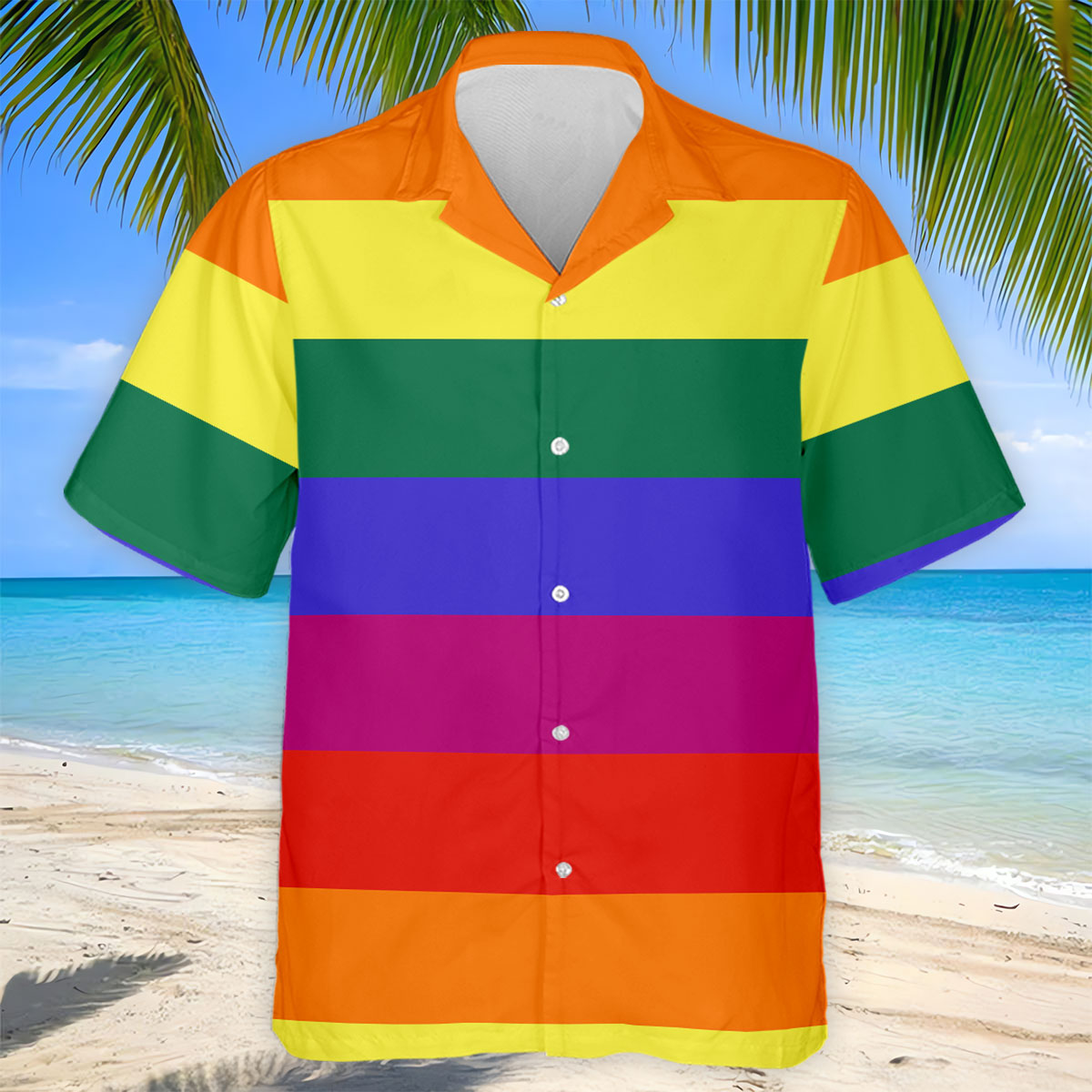 LGBT Rainbow Pride Month Celebrate Golf Tops For Men, Pride Colors Golf Shirts For Men