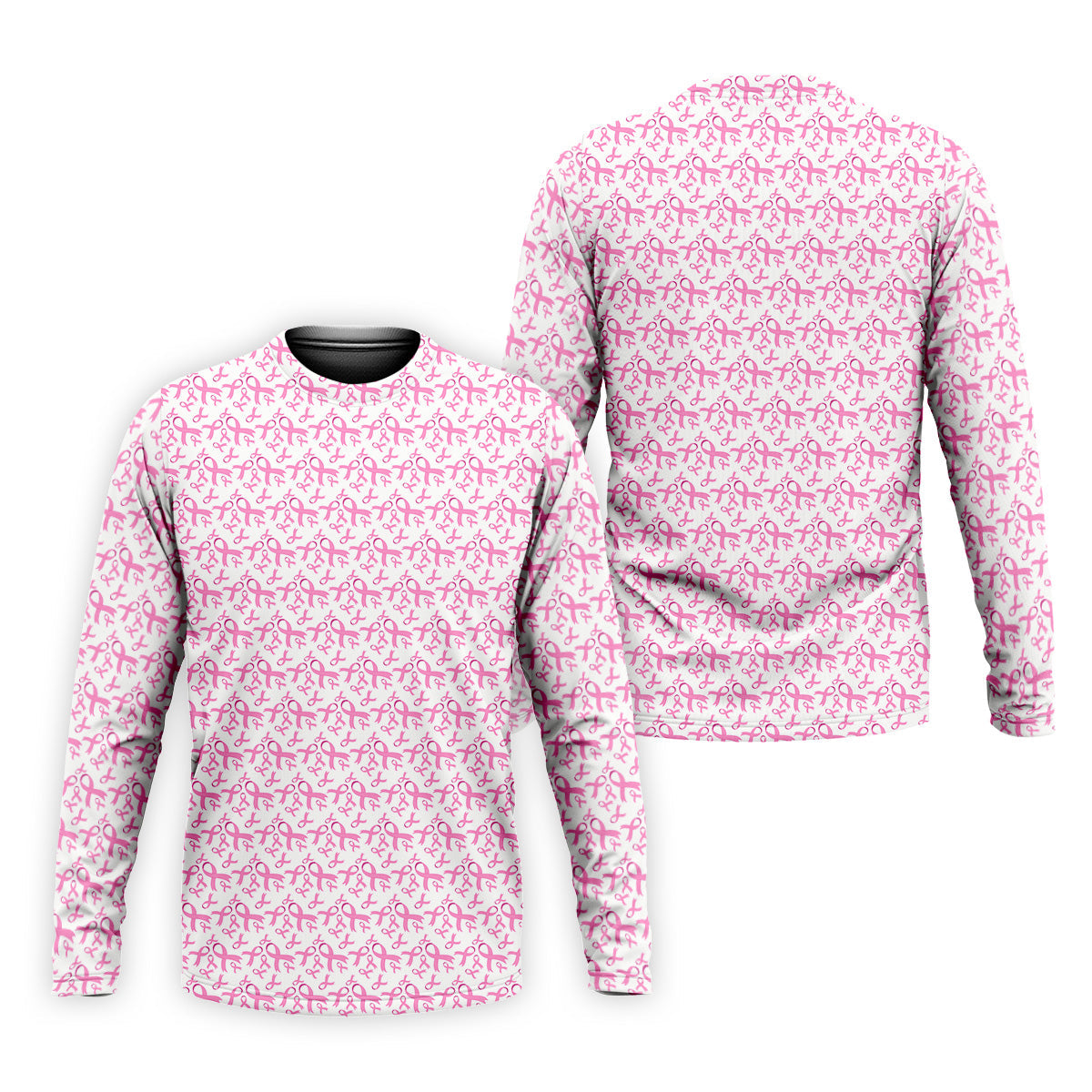 Pink Ribbon Breast Cancer Men Golf Shirt, Breast Cancer Awareness Shirt, Golf Gifts For Men