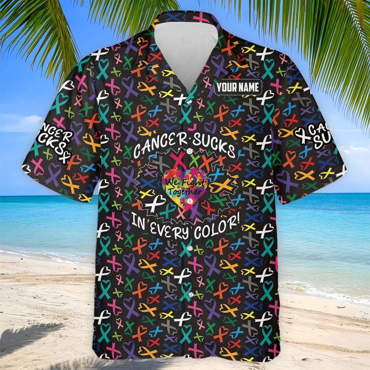 Custom Breast Cancer Sucks In Every Color Polo Shirt, Men's Golf Shirt, Golf Apparel For Men