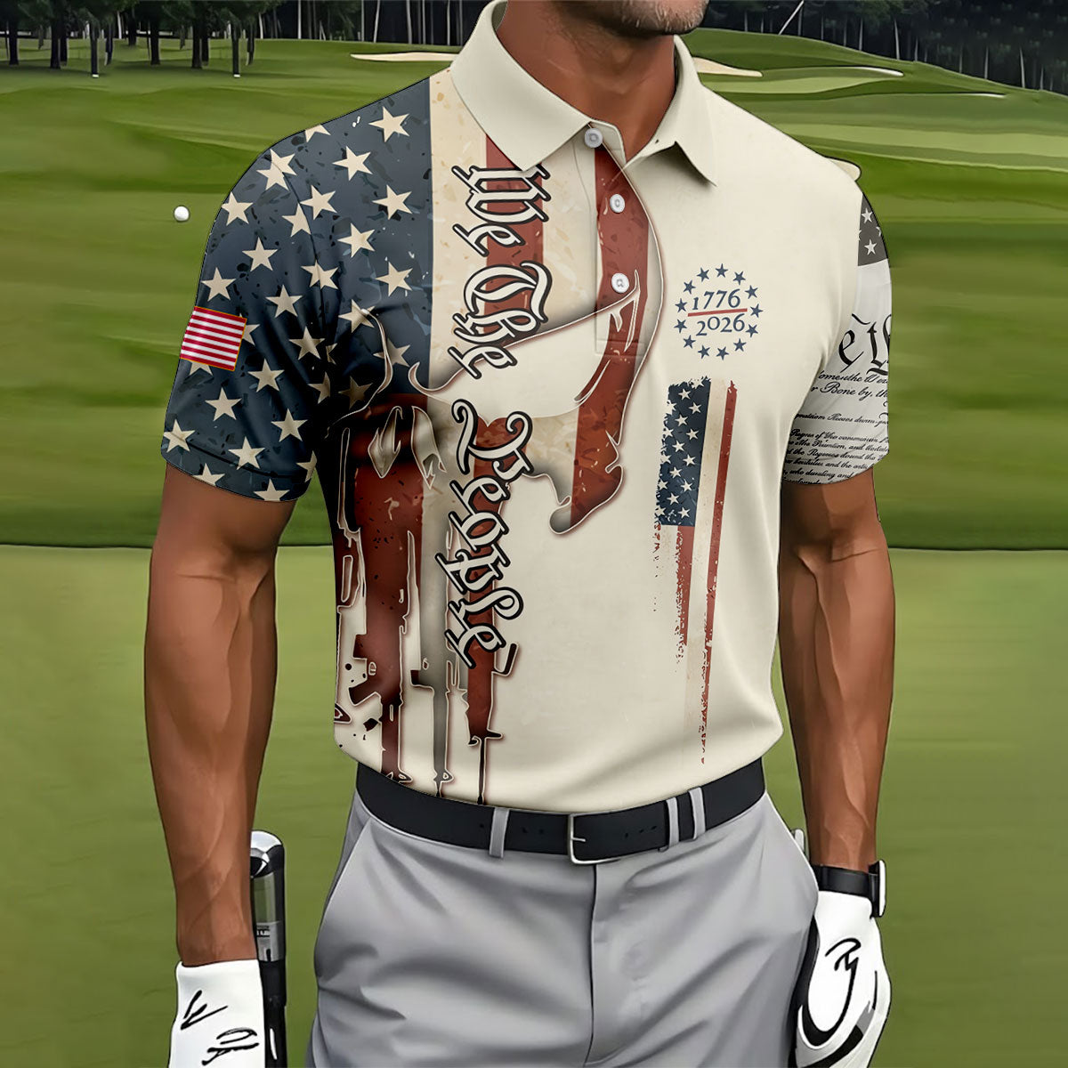 Funny Old USA Before It Went To Sh*t Golf Polo Shirt, Mens Golf Shirts, Golf Apparel For Men