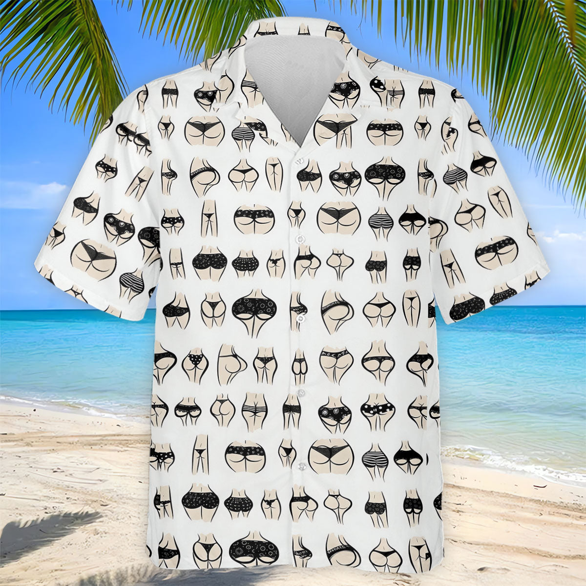 Funny Lingerie Butt Pattern Golf Polo Shirt, Golf Polo Shirts For Men, Mens Polo Shirts