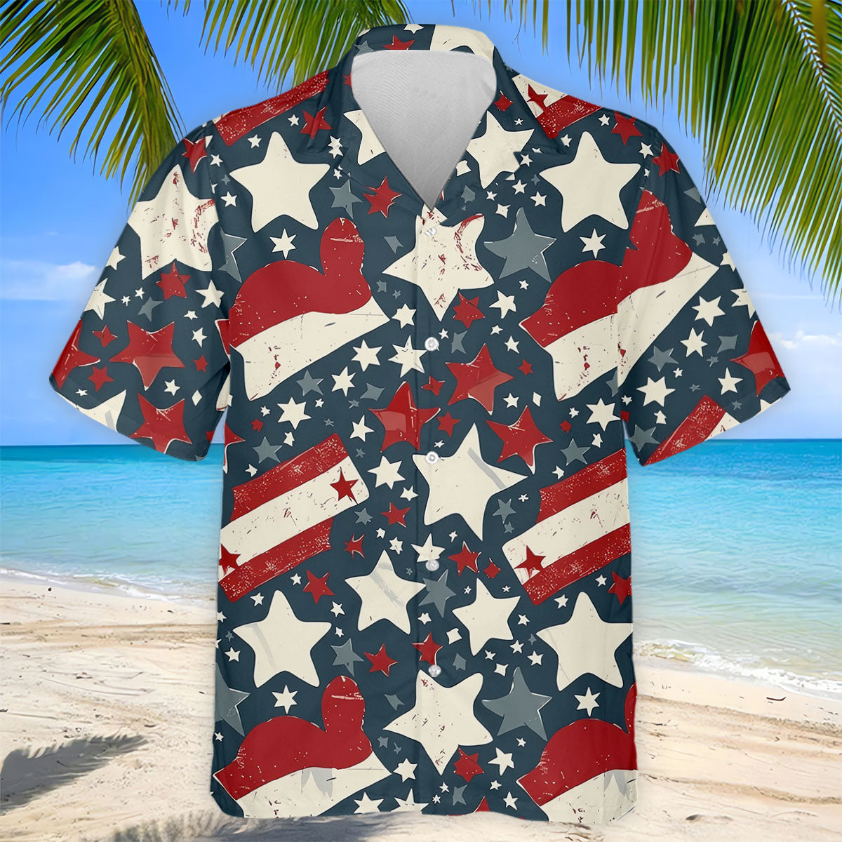 Distressed Texas Flag Golf Shirt, 250 Years Patriotic 4th Of July Golf Shirts For Men