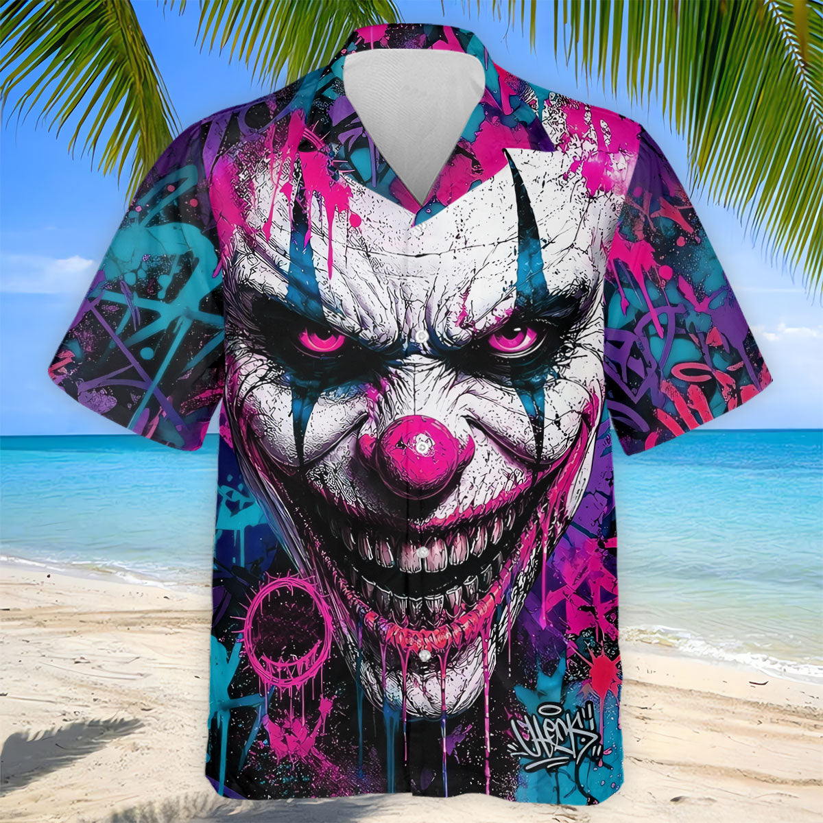 Halloween Horror Character Golf Shirt, Mens Golf Polo, Printed Golf Shirts