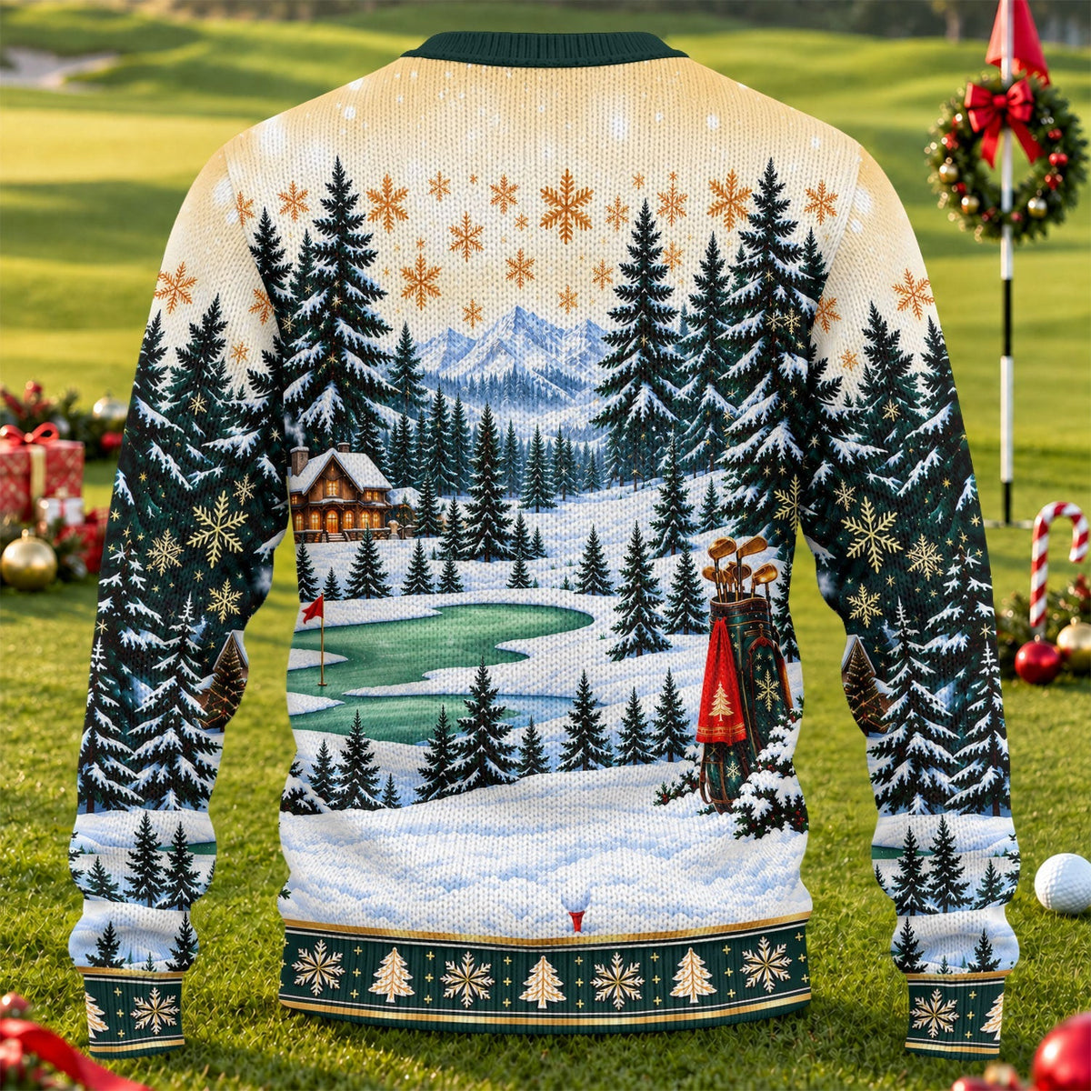Tees The Season Santa Ugly Christmas Sweater, Funny Xmas Gift, Funny Holiday Sweater