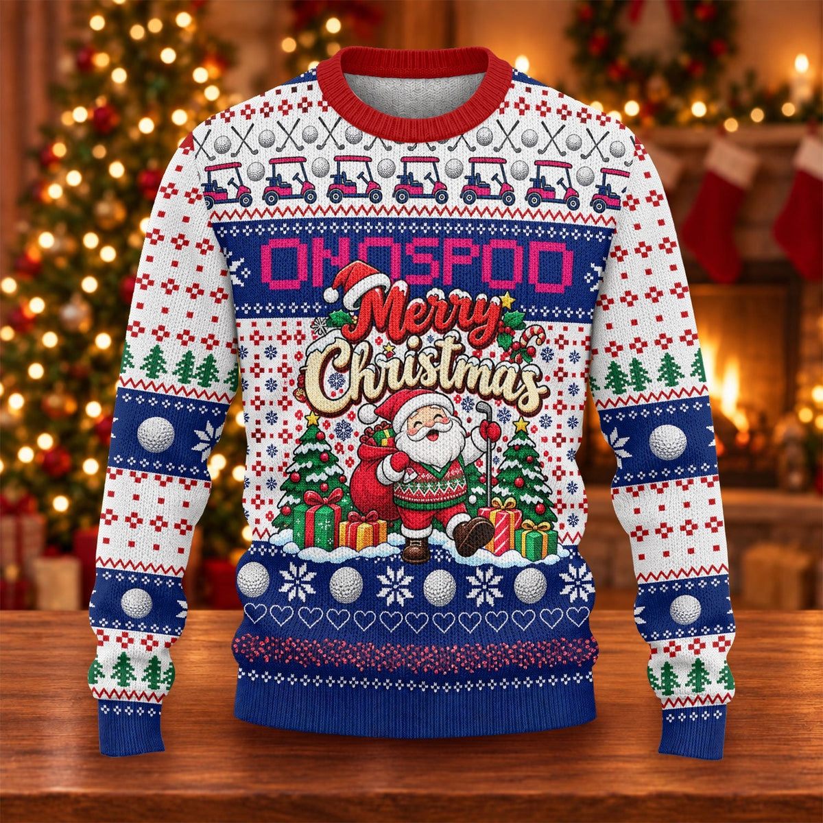 Ugly Christmas Sweater Santa Golf Balls, Ugly Sweater Party, Christmas Golf Gift