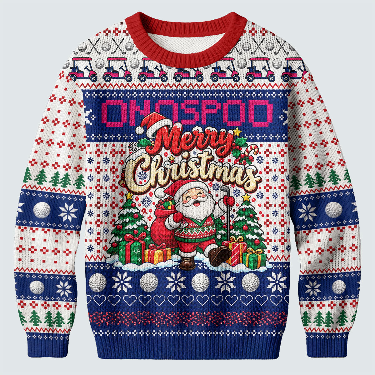 Ugly Christmas Sweater Santa Golf Balls, Ugly Sweater Party, Christmas Golf Gift