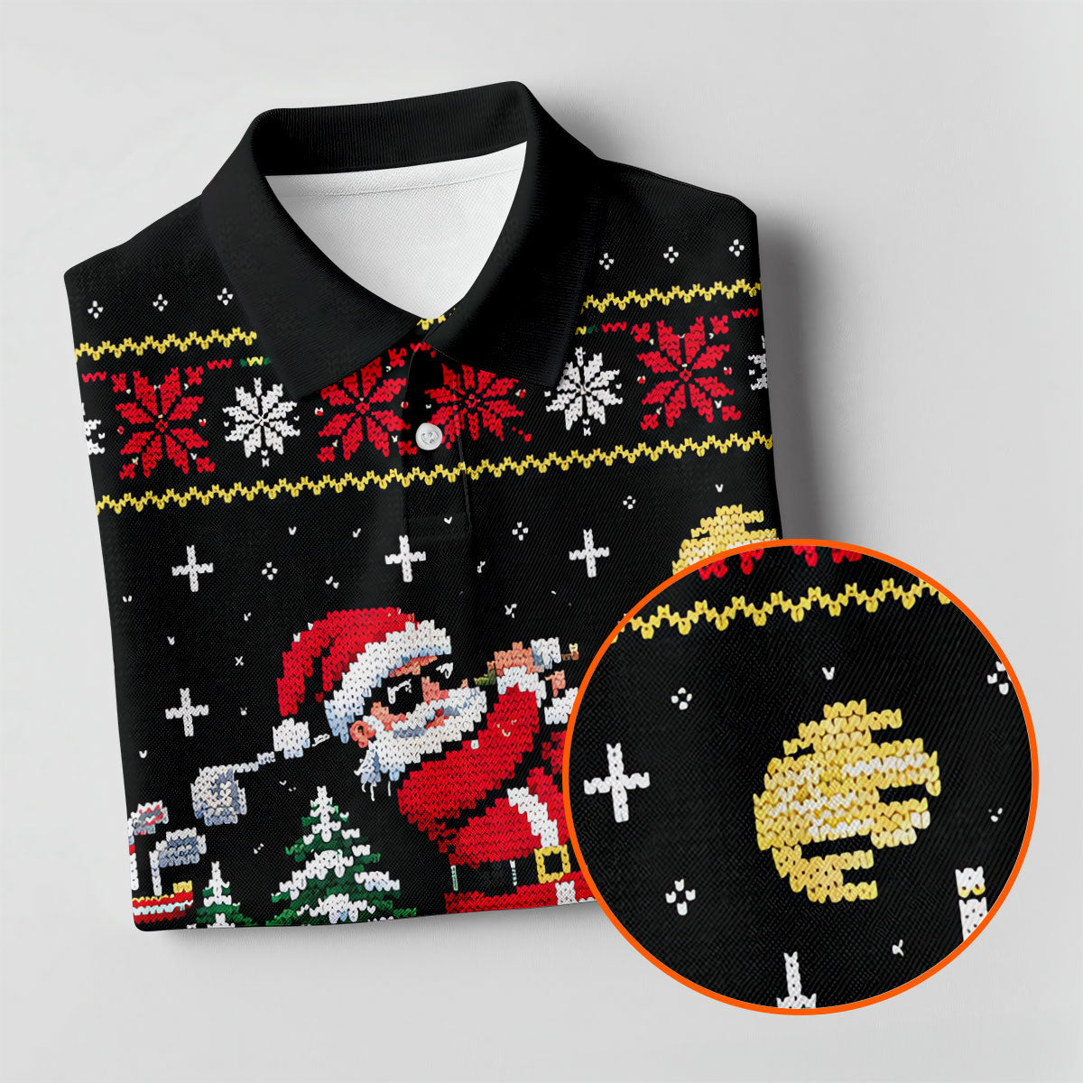 Santa Driving Range Christmas Golf Shirt, Ladies Golf Shirts, Womens Golf Apparel
