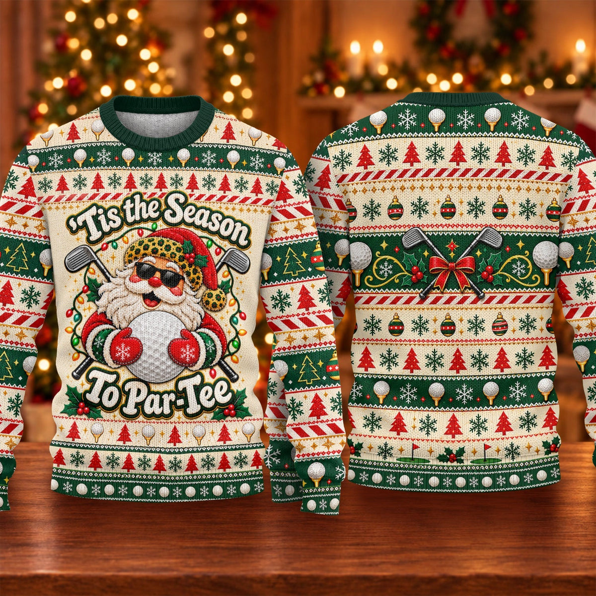 Ugly Christmas Sweater Tis The Season To Par-Tee, Ugly Sweater Party, Funny Xmas Gift