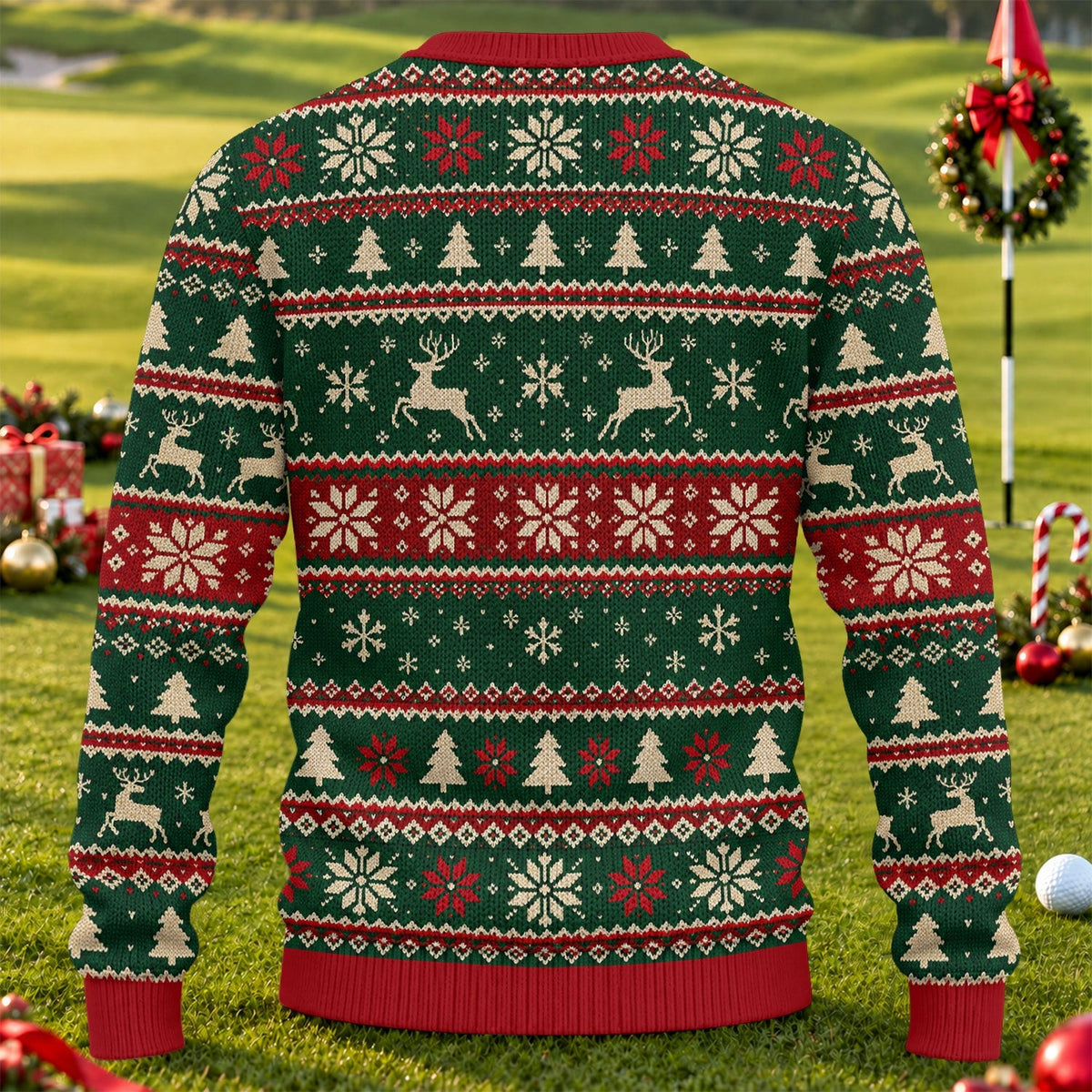 Ugly Christmas Sweater Festive Cat Lights, Ugly Sweater Party, Christmas Golf Gift