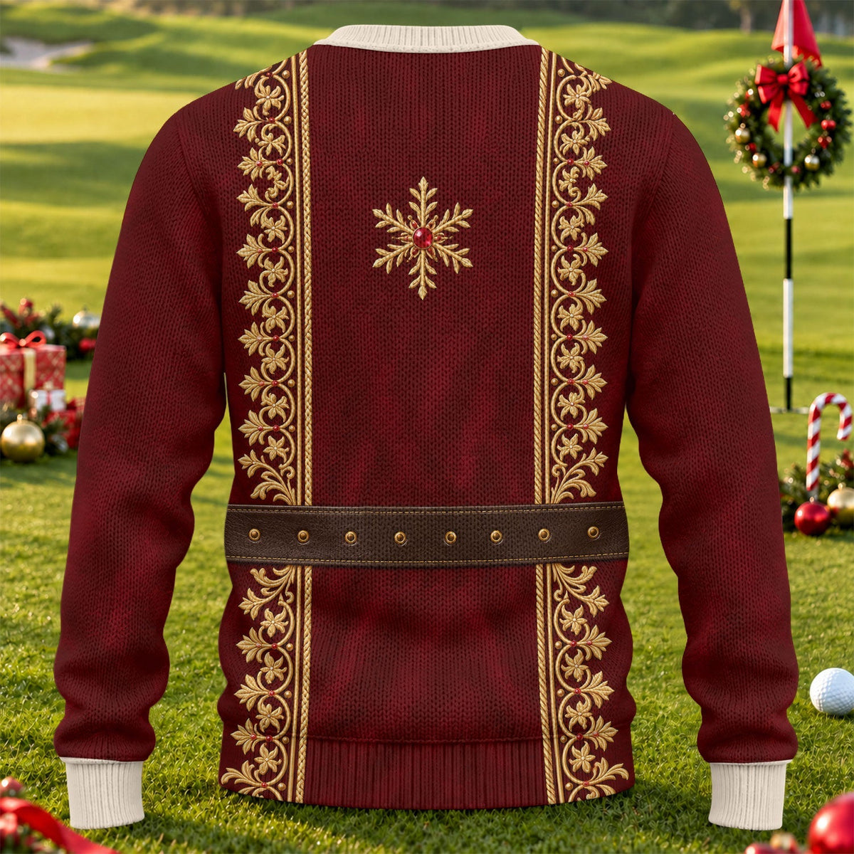 Ugly Christmas Sweater Vintage Tapestry, Ugly Sweater Party, Christmas Golf Gift