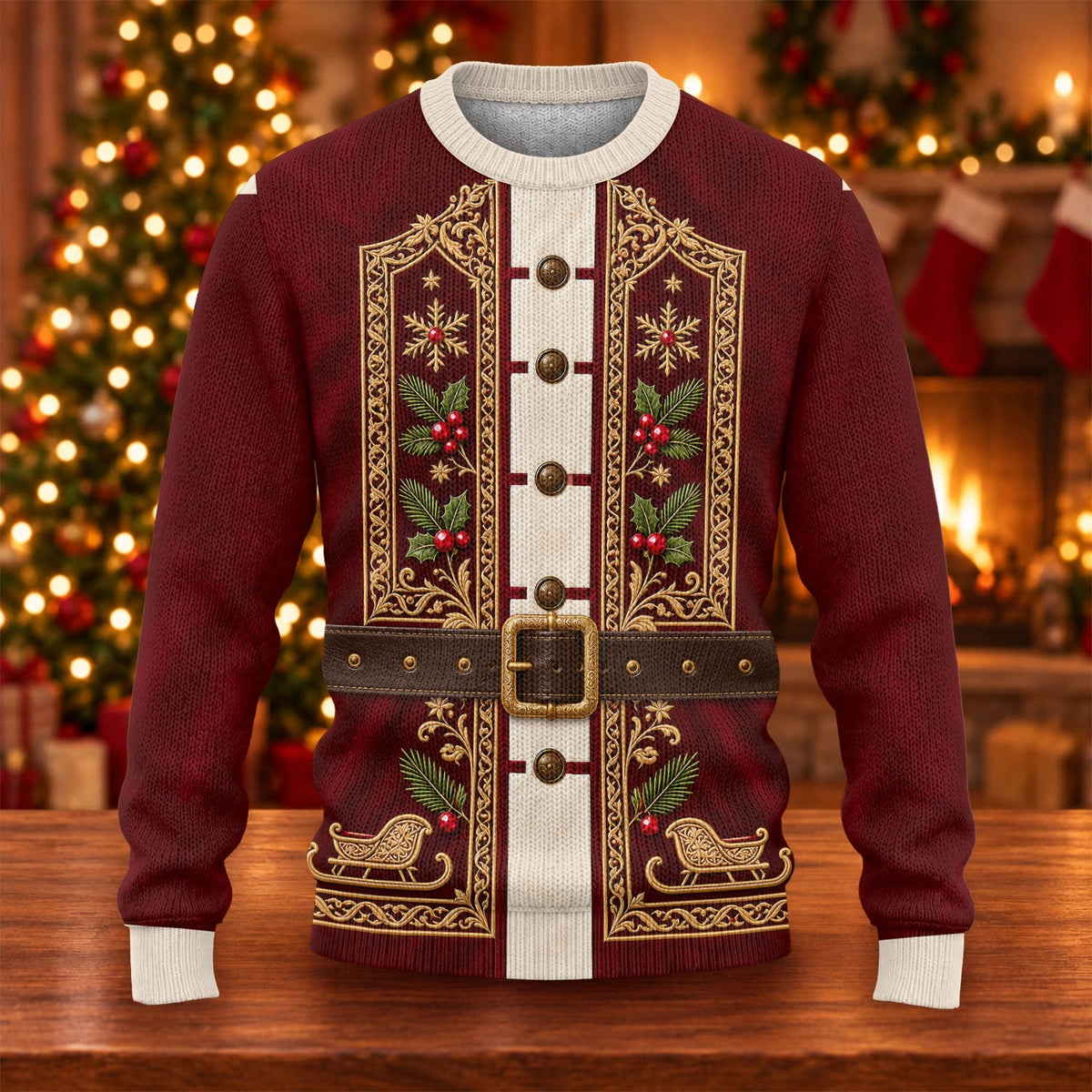 Ugly Christmas Sweater Vintage Tapestry, Ugly Sweater Party, Christmas Golf Gift