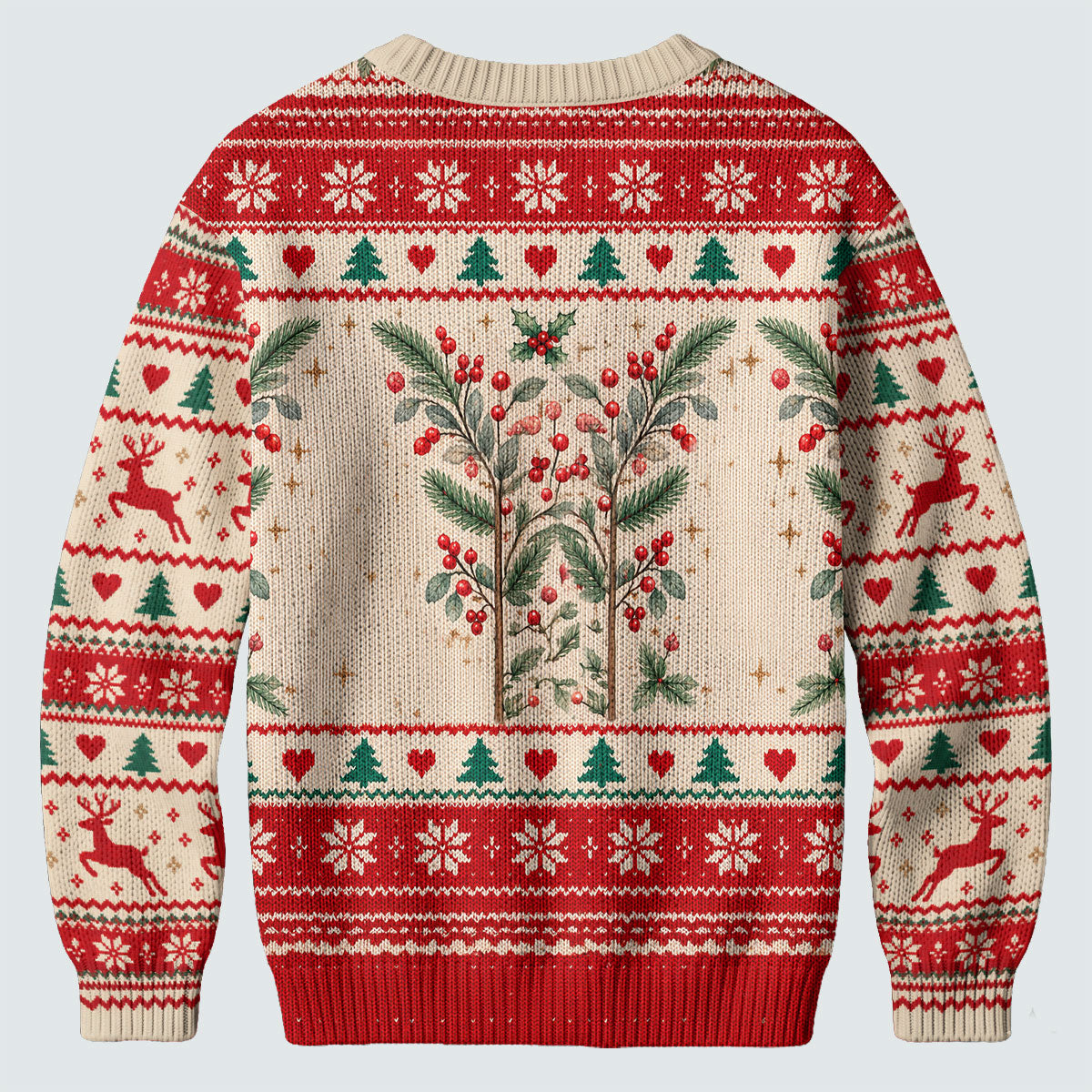 Ugly Christmas Sweater Santa Reindeer, Christmas Golf Gift, Holiday Party Sweater