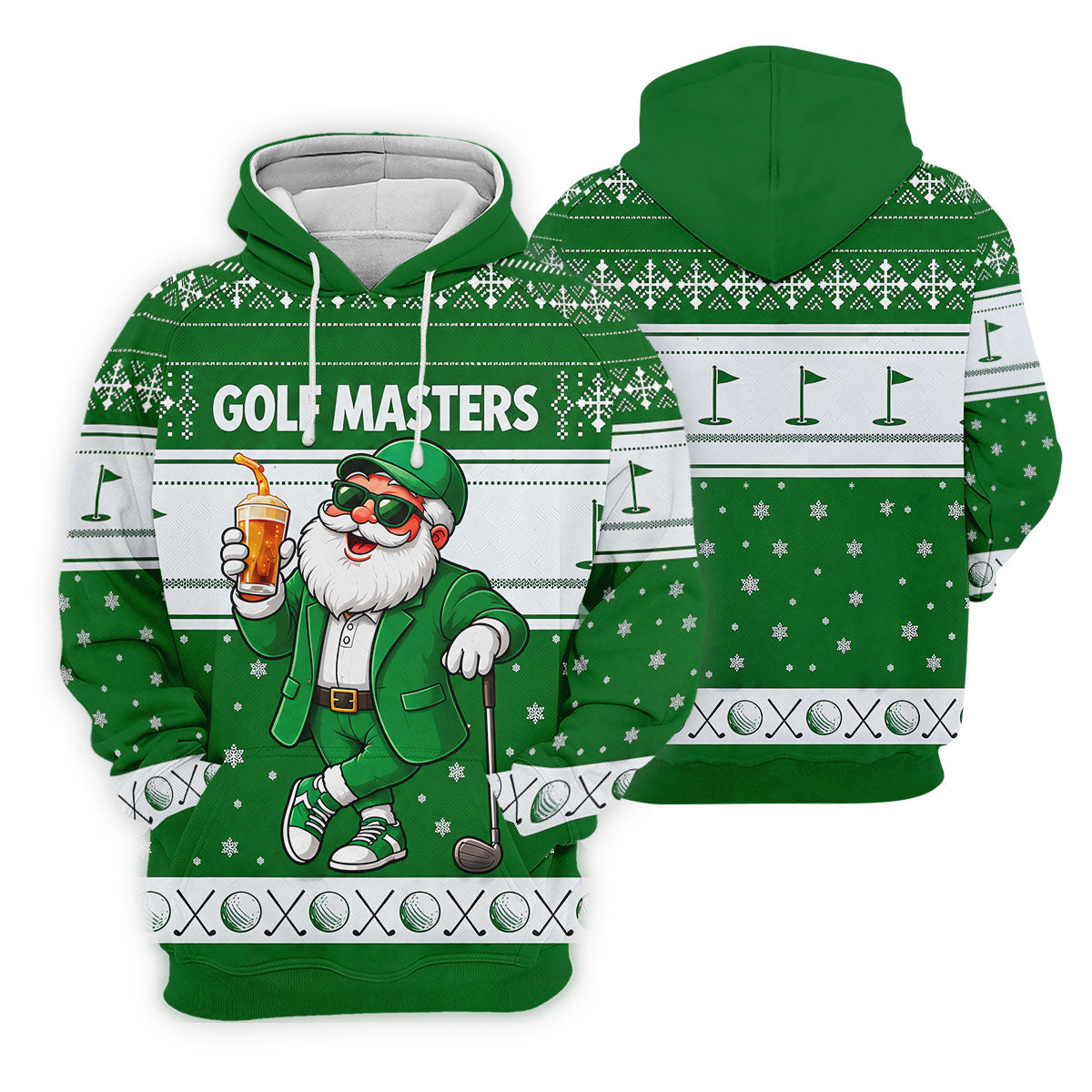 Green Jacket Santa Beer Christmas Golf Shirt, Golf Shirts For Men, Golf Polo For Men
