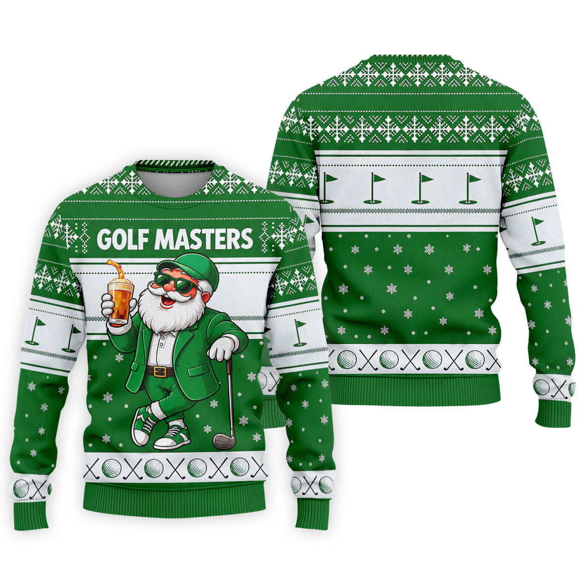 Green Jacket Santa Beer Christmas Golf Shirt, Golf Shirts For Men, Golf Polo For Men