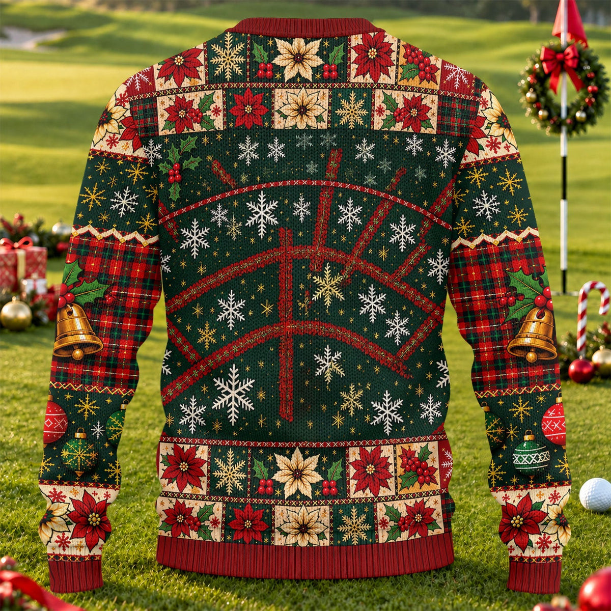 Fore Jesus Santa Hat Ugly Christmas Sweater, Christmas Sweater Gift, Golf Lover Gifts