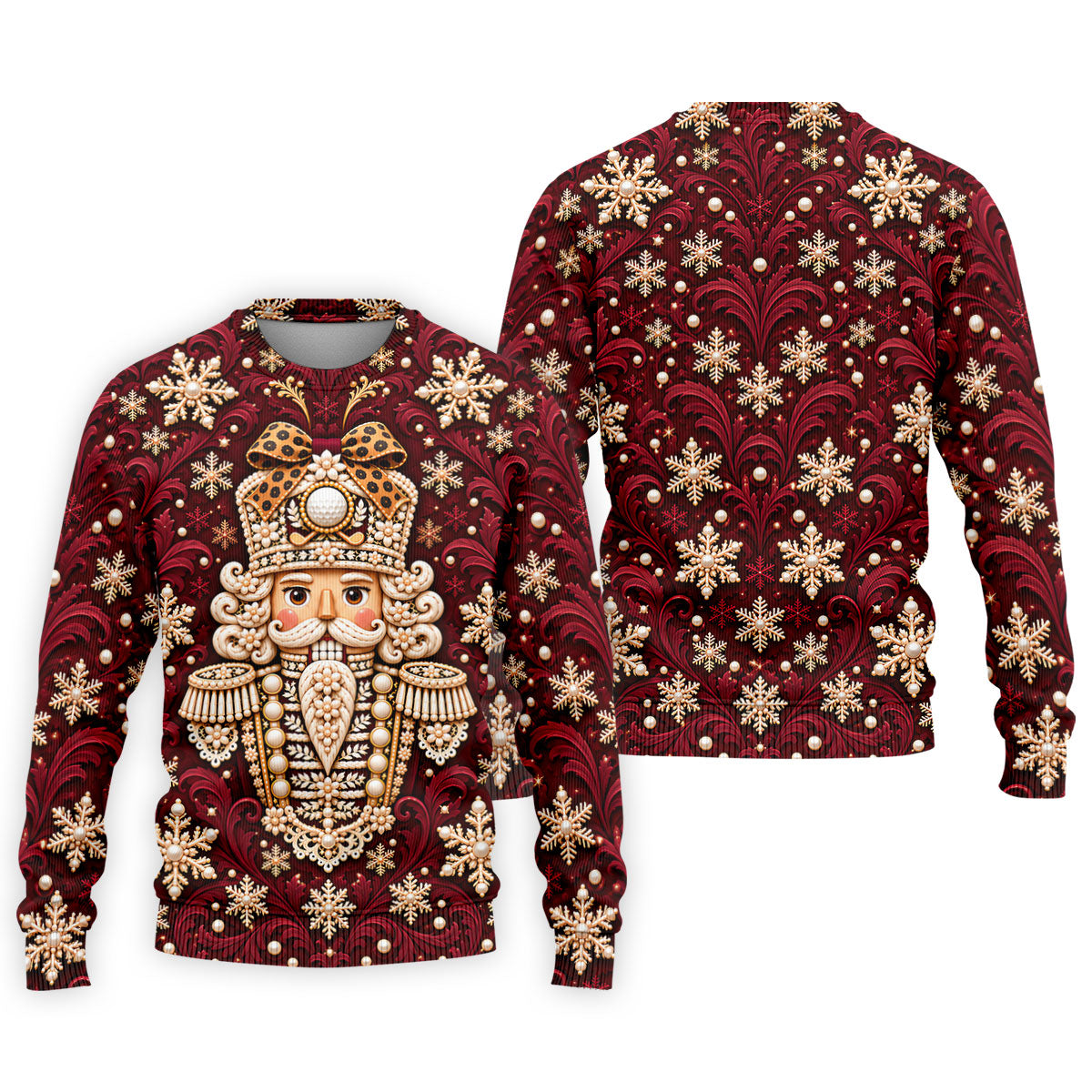 Pearl Nutcracker Christmas Golf Shirt, Mens Golf Clothing, Mens Holiday Golf Shirts