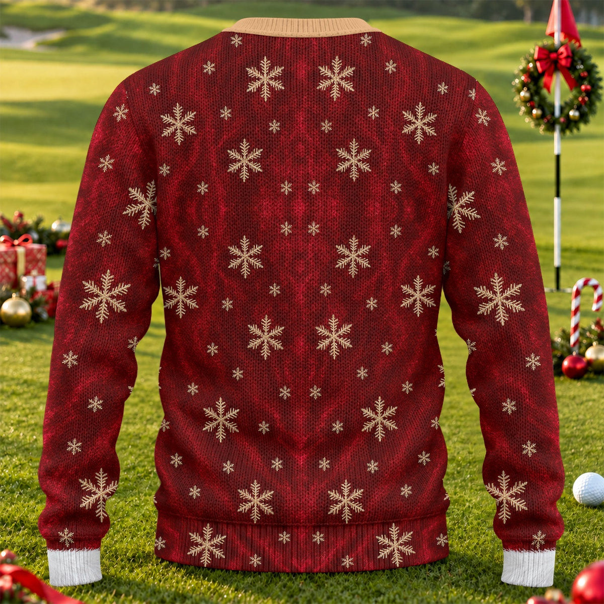 Merry Bikini Tattoo Santa Ugly Christmas Sweater, Golf Lover Gifts, Christmas Gifts