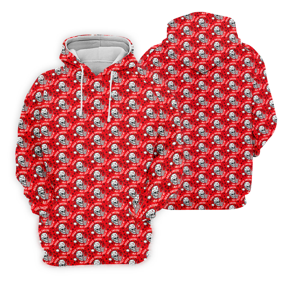 Dead Inside But Jolly AF Christmas Golf Shirt, Golf Shirts For Men, Mens Golf Polo