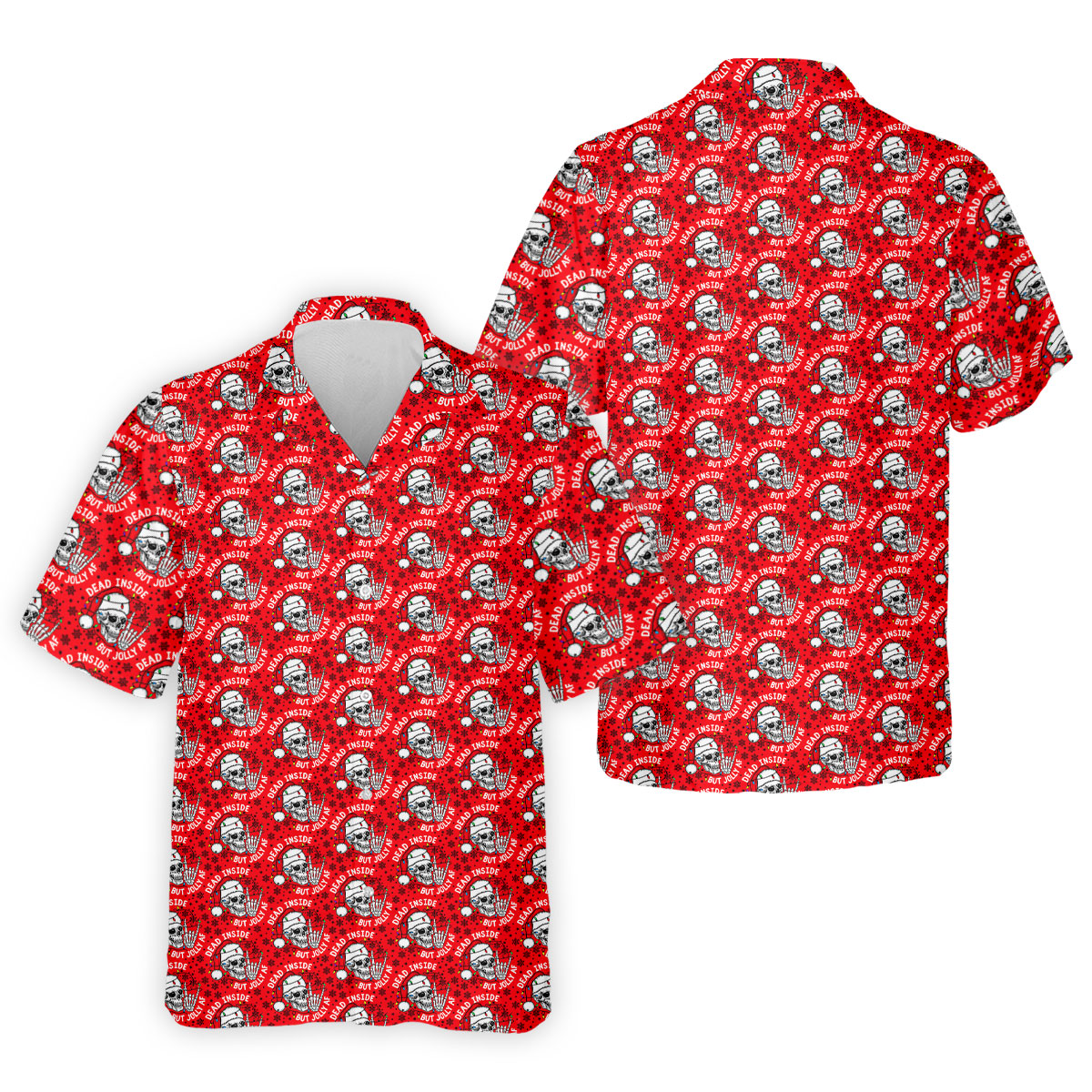 Dead Inside But Jolly AF Christmas Golf Shirt, Golf Shirts For Men, Mens Golf Polo